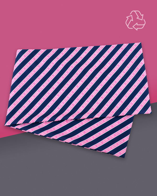 Knotty Tie® - Drive Pink Women's Lightweight Infinity Scarf - Logo Striped