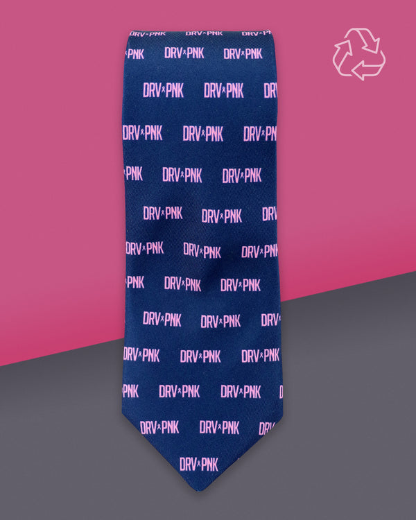 Knotty Tie® - Drive Pink Men's Necktie - Logo Solid