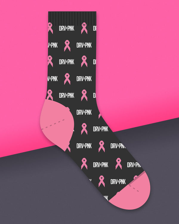Drive Pink Dress Socks - Black+Pink