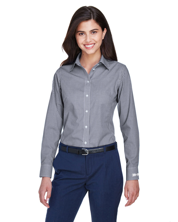 *D640W - Ladies' Crown Woven Collection™ Gingham Check - 2 Color Options