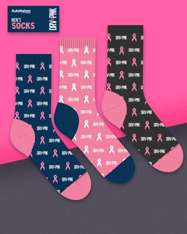 3-Pack Drive Pink Dress Socks